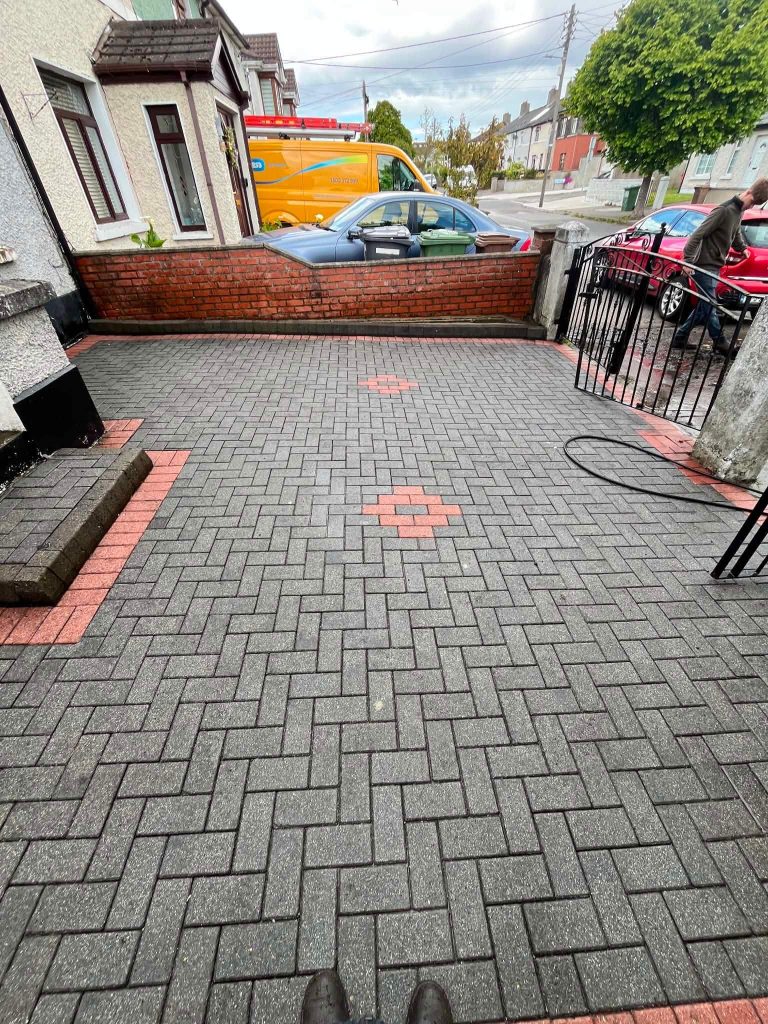 front driveway cleaned